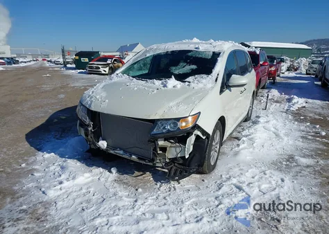 2014 Honda Odyssey Ex-L из США, поврежденный, VIN 5FNRL5H62EB003186